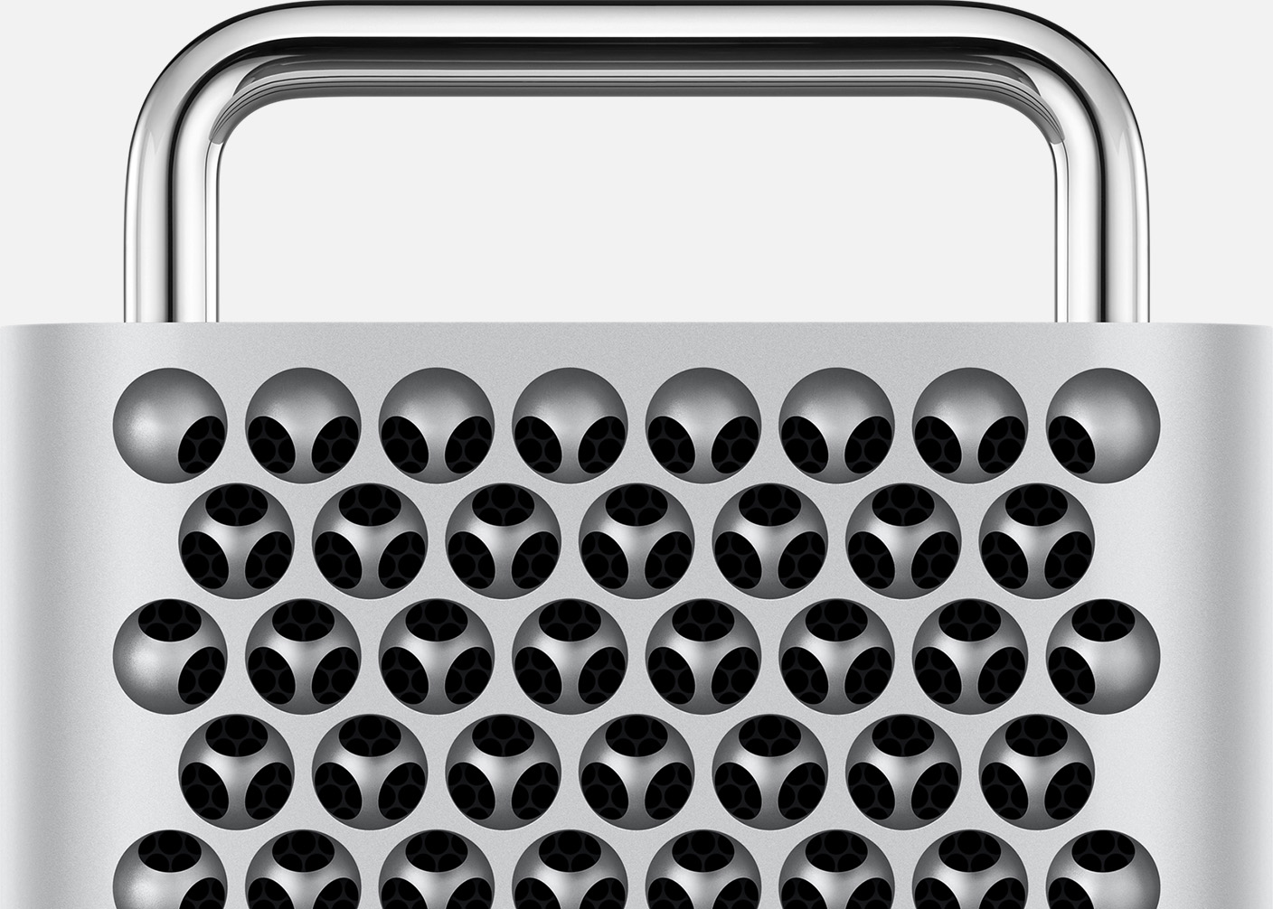 Vorderansicht des Mac Pro